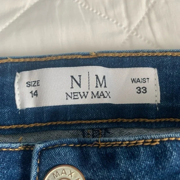 Embroidered Blue Women's Jeans - Picture 4 of 8